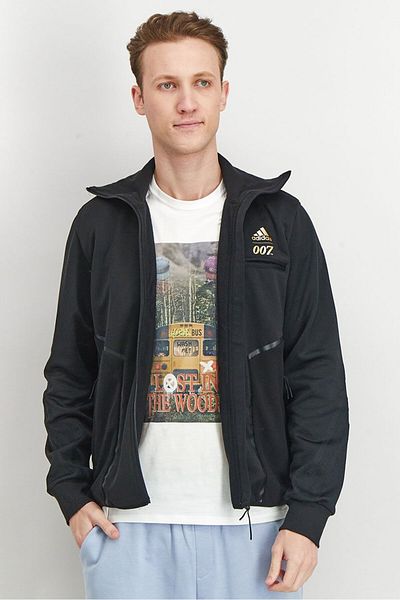 adidas Men Sportswear Fit James Bond Track Jacket, Black