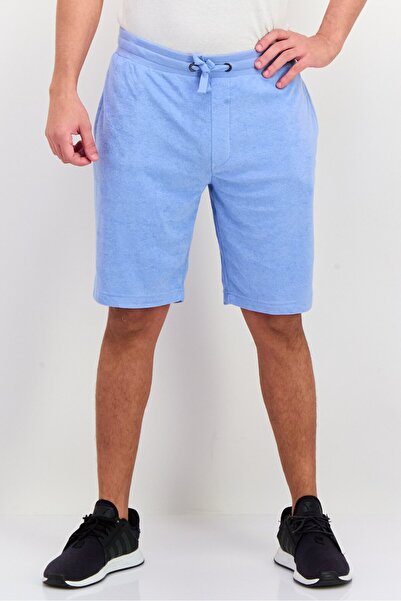 Brave Soul Men Drawstring Basic Shorts, Blue