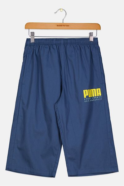 Puma Kids Boy Regular Fit Training Shorts, Navy