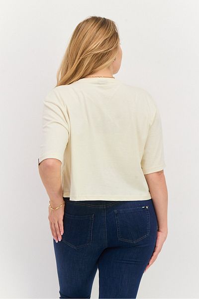 Ellesse Women Sportswear Fit Short Sleeve Outdoor Top, Off-white