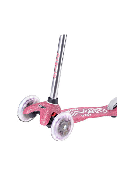 Micro Mini 3 Tekerlekli Scooter Deluxe Fairy Glitter Led Pink 2-5 Yaş Pembe