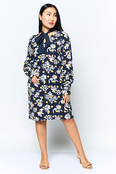Tommy Hilfiger Women Floral Print Mini Dress, Navy