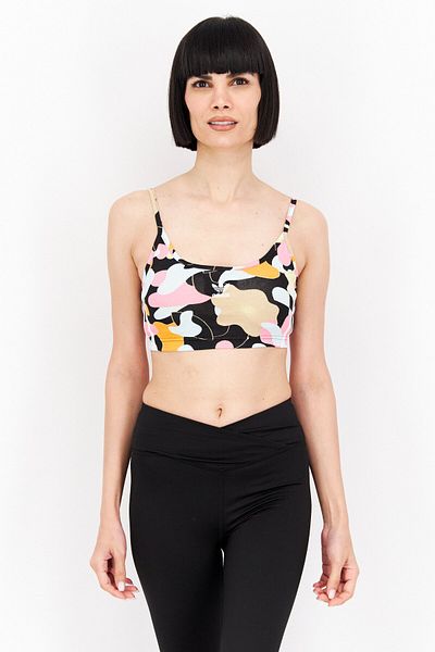 Adidas Originals Women Sportswear Fit Training Sports Bra, Black Combo