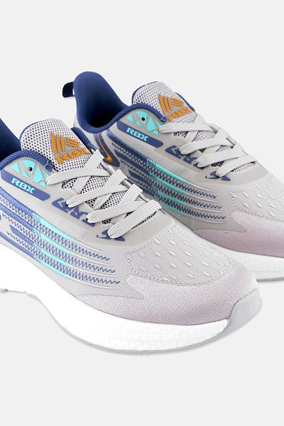 RBX Men Brand Logo Lace Up Training Sports Shoes, Multicolor