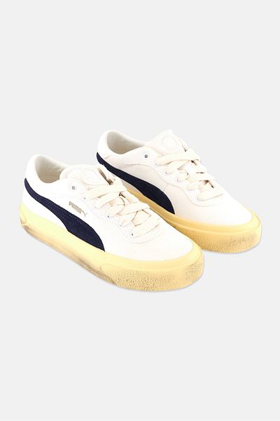 Puma Kids Boy Capri Royale Suede Vintage Shoes, Off White