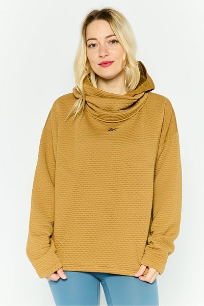 Reebok Women Sportswear Fit Outdoor Sweatshirt, Brown