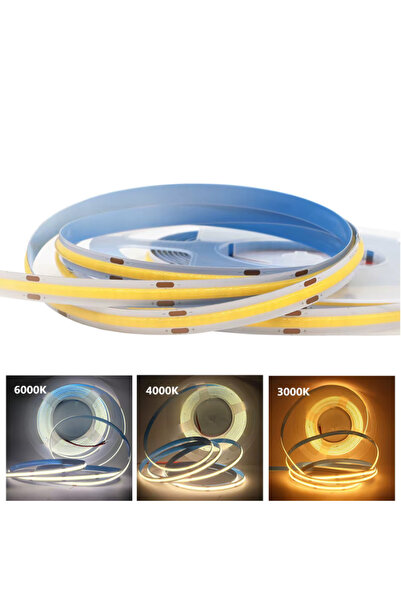 Yes Lighting DORALED COB ŞERİT LED 12V 8MM 320 LEDLİ 5 METRE - 4000K DOĞAL BEYAZ
