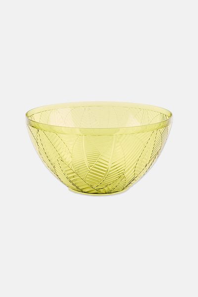 Muy Mucho 1 Pc Textured Bowl 13 H X 25 D Cm, Green
