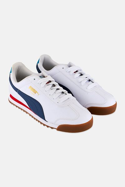 Puma Men Roma Basic Plus Lace Up Outdoor Shoes, White