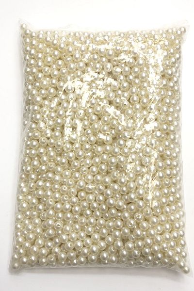 Hobimos Cream Plastic Pearl Bead 8 Mm