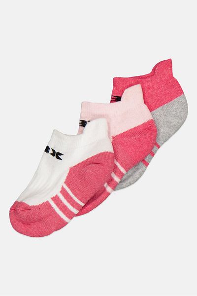 RBX Kids Girl Brand Logo Socks, Pink Combo