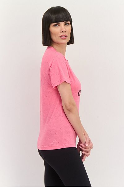 adidas Women Sportswear Fit Short Sleeves Training Future Icons Winners 3,0 Top, Pink
