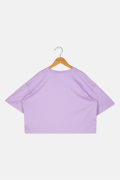 Champion Kids Girl Sportswear Fit Training Top, Purple Combo