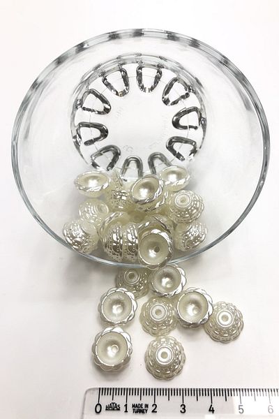 Hayalperest boncuk Πλαστικό κάλυμμα Half Pearl Beads