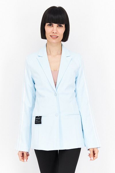 adidas Women Sportswear Fit Long Sleeve Outdoor Blazer, Sky Blue