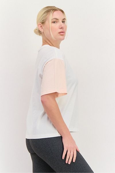 adidas Women Sportswear Fit Short Sleeves Outdoor T-shirt, White