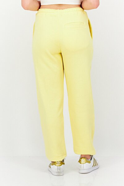 French Connection Women Regular Fit Solid Jogger Pants, Yellow