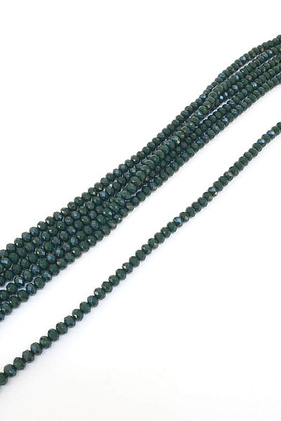 Hayalperest boncuk Matte Dark Green Crystal Bead 6 Mm
