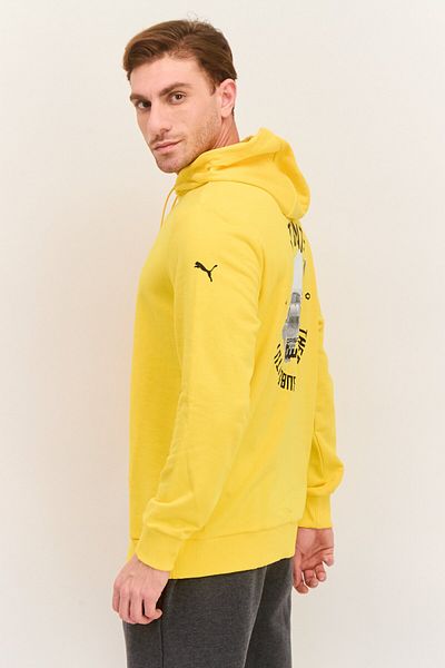 Puma x Porsche Design Men Sportswear Fit Long Sleeves Outdoor Sweatshirt, Yellow