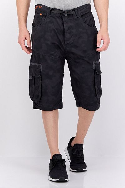 Crosshatch Men Camouflage Cargo Shorts, Multicolor