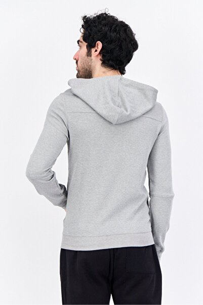 SKECHERS Men Sportswear Fit Long Sleeves Outdoor Hoodie, Grey