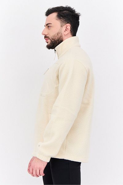 Champion Men Sportswear Fit Long Sleeves Outdoor Sweatshirt, Cream