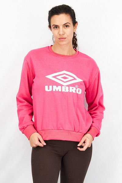 UMBRO Women Sportswear Fit Long Sleeve Sweatshirt, Pink