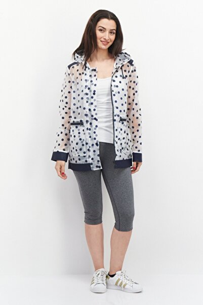 Trespass Women Polka Dot Print Rain Coat, Transparent