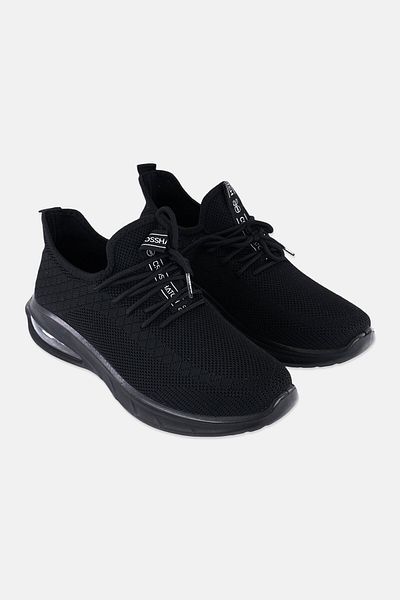 Crosshatch Men Trevel Lace Up Sports Shoes, Black