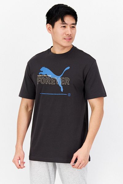 Puma Men Sportswear Fit Brad Logo Training T-shirt, Charcoal