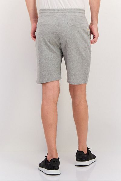 GAZZARRİNİ Men Printed Side Pocket Bermuda Shorts, Heather Grey