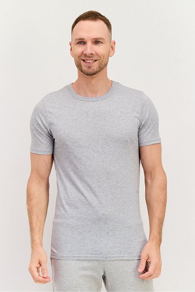 Perry Ellis Men 3 Pack Round Neck Short Sleeve Solid T Shirt, White