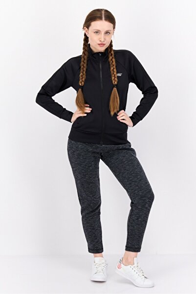 SKECHERS Women Sportswear Fit Long Sleeves Training Sweatshirt, Black