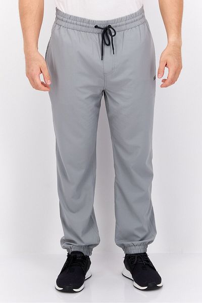 Hurley Men Straight Fit Brand Logo Training Pants, Grey