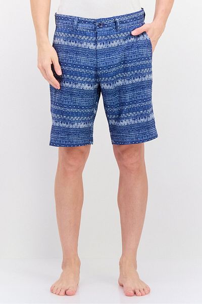 Vintage 1946 Men Allover Print Board Shorts, Navy