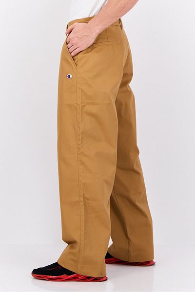 Champion Men Wide Fit Brand Logo Outdoor Pants, Tan