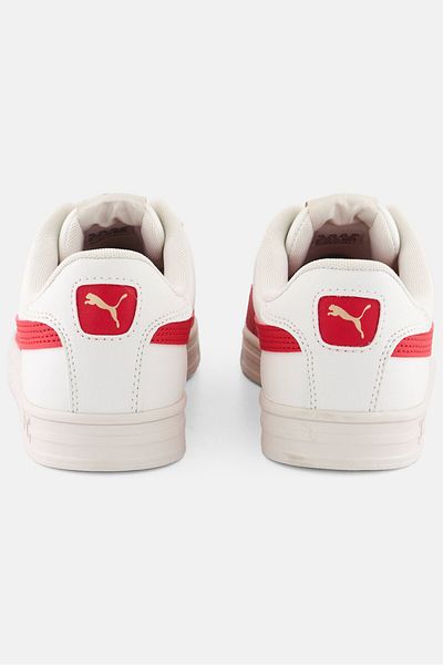 Puma Men Smash Lace Up Running Shoes, White