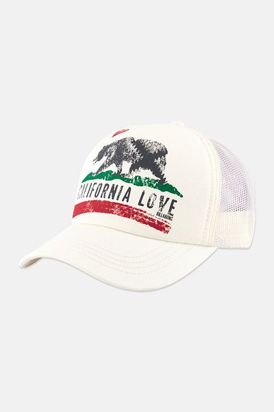 BİLLABONG Kids Girl Printed Trucker Mesh Cap, Off White