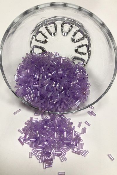 Hayalperest boncuk Χάντρες μεσαίου μωβ σωλήνα 5 mm