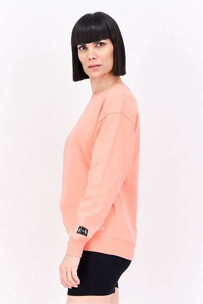 adidas Women Sportswear Fit Long Sleeves Training Sweatshirt, Peach