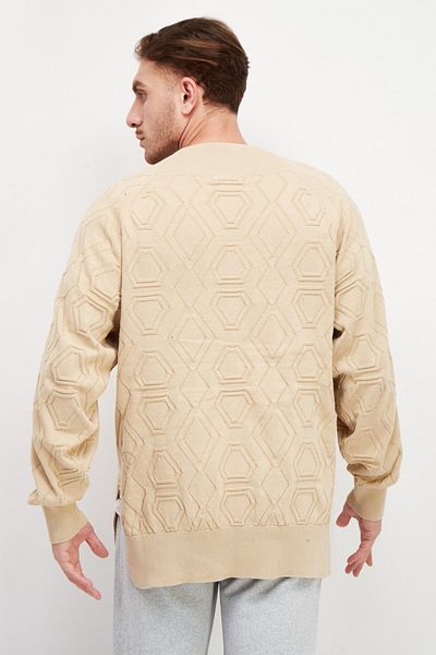Puma Men Sportswear Fit Embroidered Logo Sweatshirt, Beige