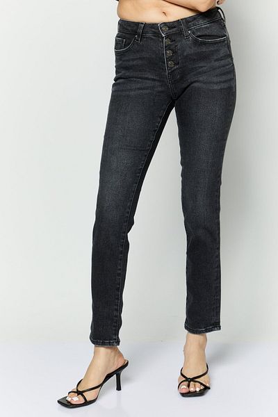 Esprit Women Slim Fit Washed Stretchable Jeans, Black