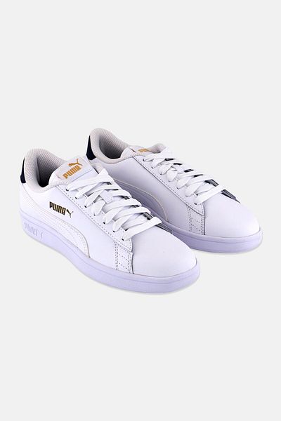 Puma Kids Boy Smash V2 Lace Up Outdoor Shoes, White