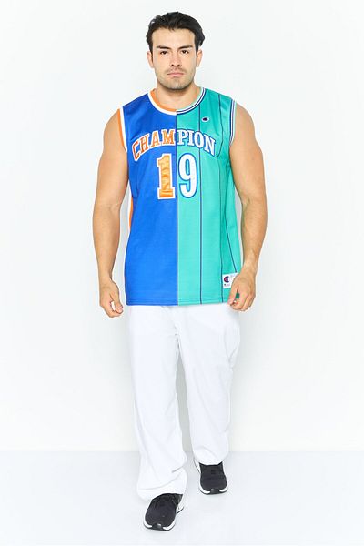 Champion Men Sportswear Fit Sleeveless Training Jersey, Blue