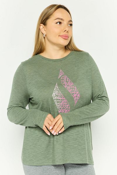 SKECHERS Women Sportswear Fit Long Sleeve Outdoor Top, Green