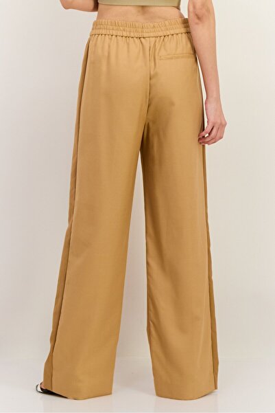 Gant Women Regular Fit Strength Leg Plain Pants, Tan