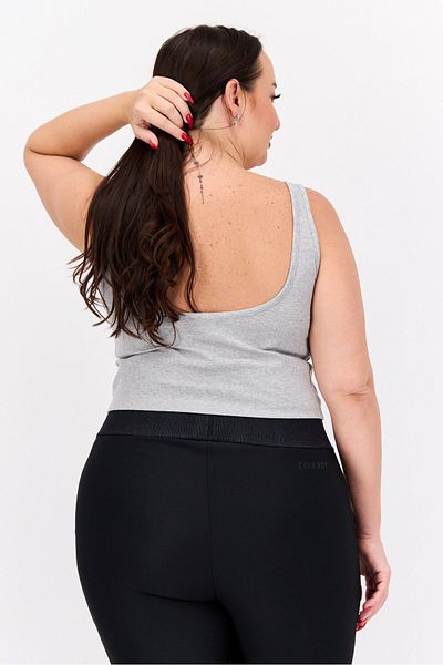 adidas Women Plus Size Sportswear Fit Sleeveles Outdoor Top, Grey