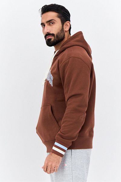 Champion Men Sportswear Fit Long Sleeves Outdoor Sweatshirt, Brown