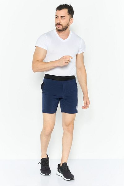 SKECHERS Men Sportswear Fit 7 Inseam Training Shorts, Navy Blue