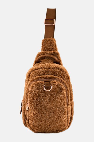 Danskin Women Textured Mini Backpack 25 H x 22 L x 8 W cm, Brown